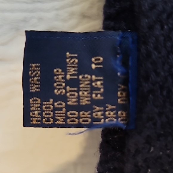 HERMAN GEIST hand embroidered coastal granny cardigan sweater size large blue - Picture 11 of 16